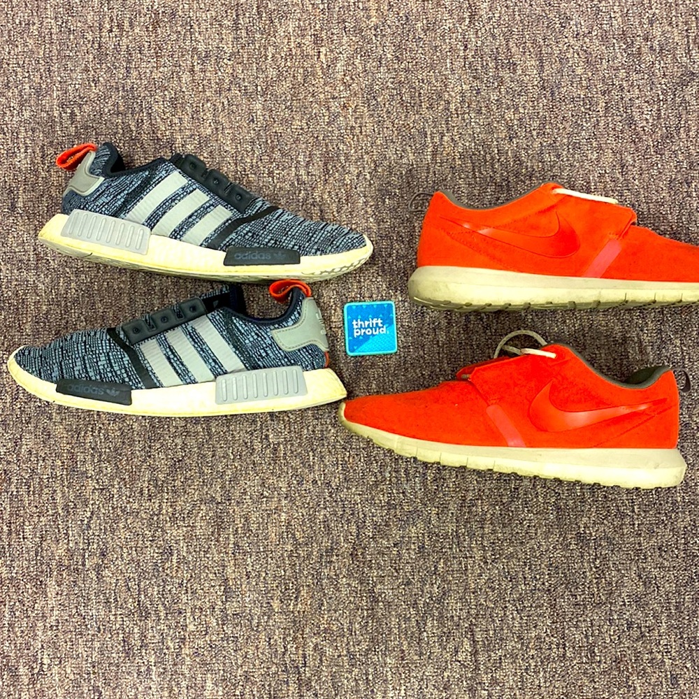 Adidas Gray NMD & Nike Roshe Run Orange - Size 11 ***BUNDLE DEAL***